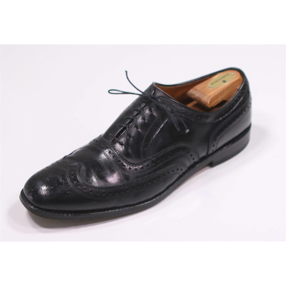 Allen Edmonds Fairhaven Black Wingtip Leather Oxford Dress Shoes Men's US 13 AA
